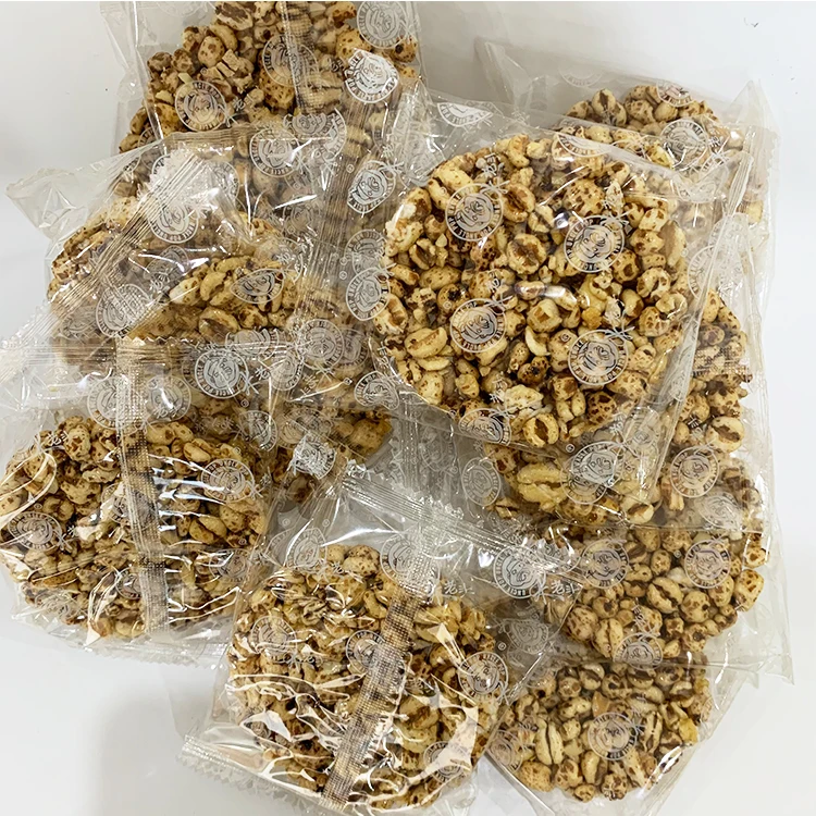 Uncle Pop Healthy Rice Snacks Peanut Flavor 400g X10bags Wheat Cracker Sweet With Highland Barley Sticks Wholegrain