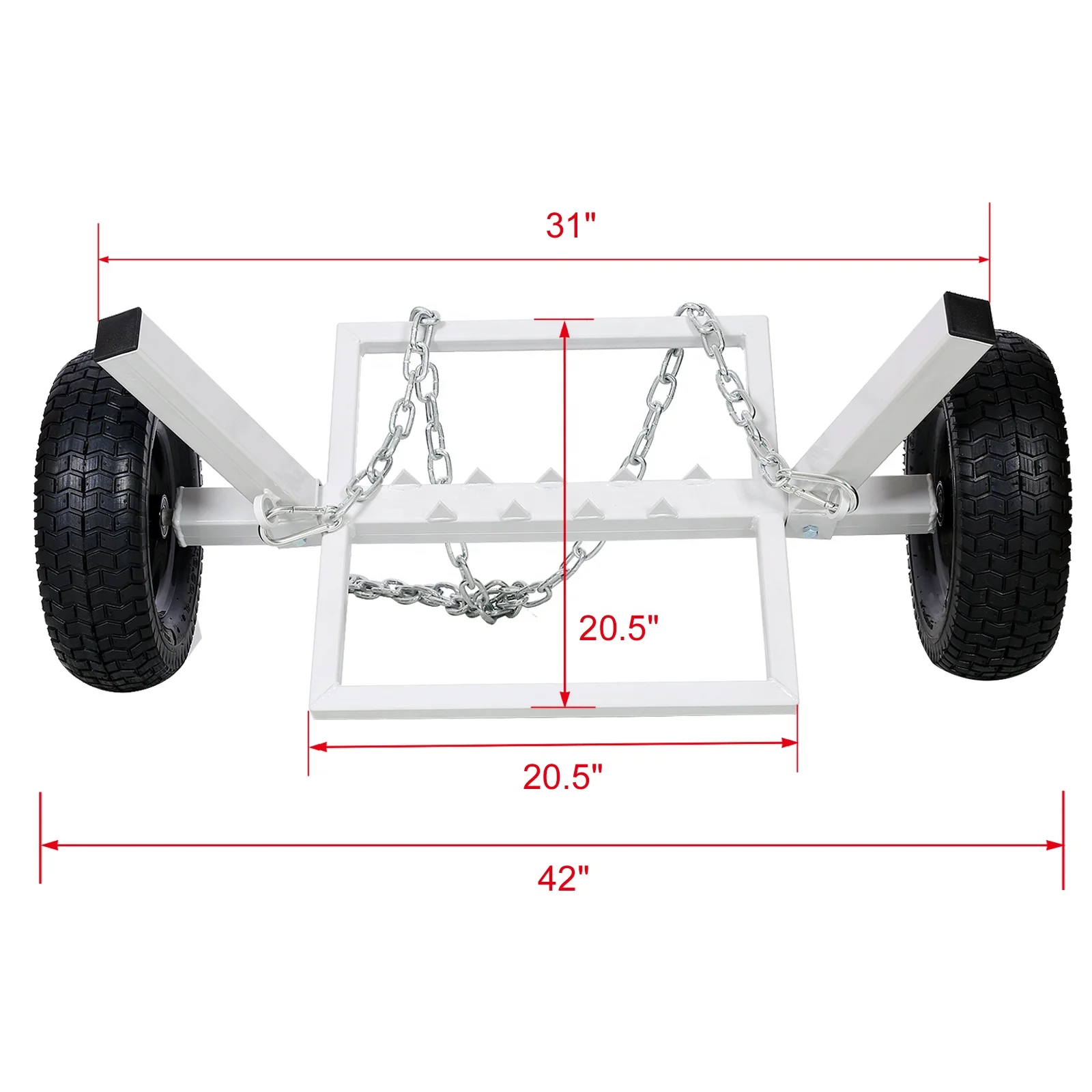 ATV Log Hauler Log Tools Trailer Cart Log Loader Hauler Hand Operated Winch  Skidding Arch for Farm Working Forestry Tool Cart