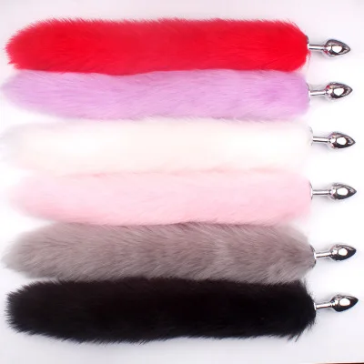 Multi-color Comfortable Pom Fox Tail Anal Plug Butt Plug Sex Toys for Cosplay Games Sexy Anal Sex Toys