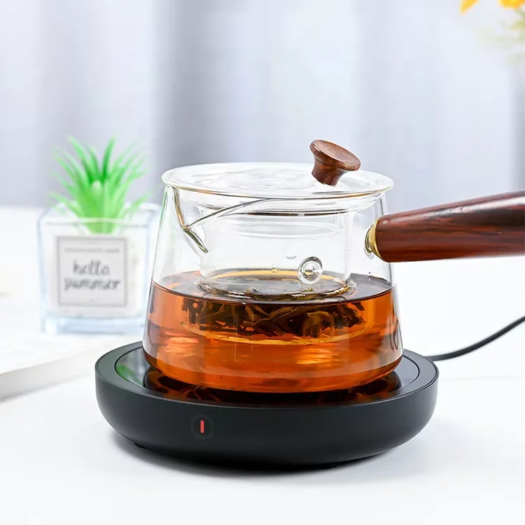 55度定温加熱 USB充電式 電子プラスチック保温カップパッドセット 3