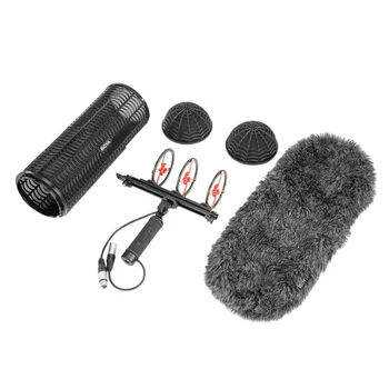 BOYA BY-WS1000 Professional Furry Outdoor Microphone Windscreen Windshield and Suspension System for Most Shot Gun Microphone detail image