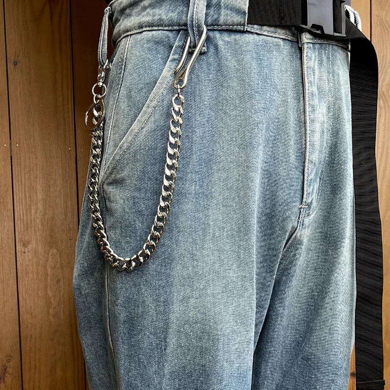 Hot Sale Retro Hip Hop Stubby Wealth Waist Chain Youth Personality Simple Texture Versatile Wallet Trouser Chain
