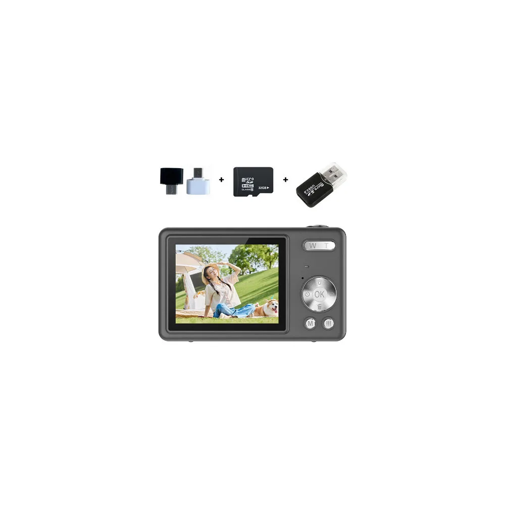 Hot Selling 4K CCD Sensor Digital Camera Mini Compact HD Entry Level Photo Device Students Beginners Home Use