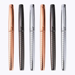 New Luxury Pens Rose Gold Metal Gel Pen with Custom Logo for Business Office and Promotional Gift Use