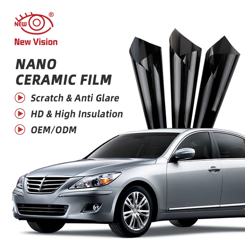 Tint Film Tint Auto Window Car Sun Control Window Film Nano Ceramic Single Color Window Tint Tools Supples 99% 2mil