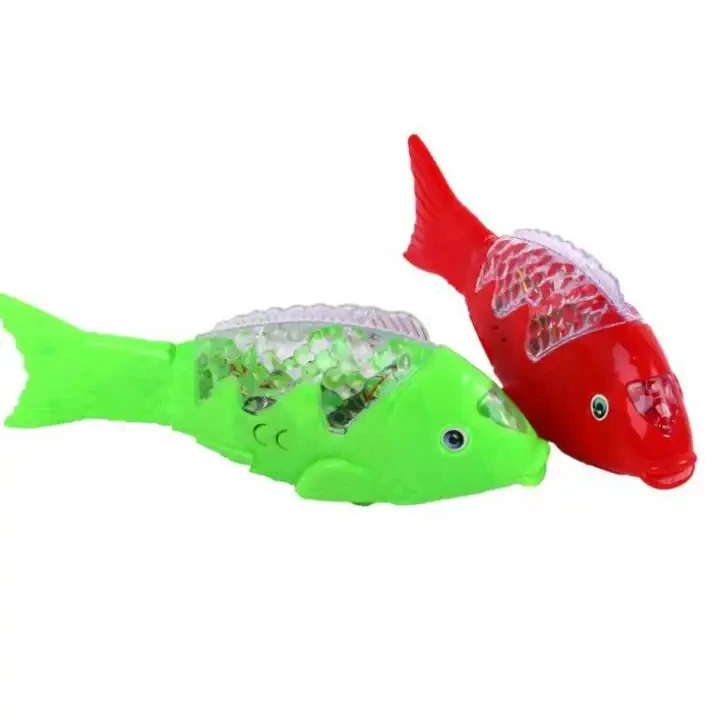 2023 Interactive Swimming Robot Fish Toy for Cat Dog With LED Light Cat Toy