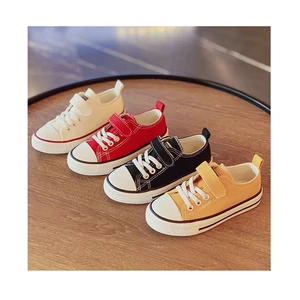 Fashionable Canvas Shoes for Children Wholesale New Arrival Kids Footwear Black Soft Boys and Girls Casual Shoes for Student