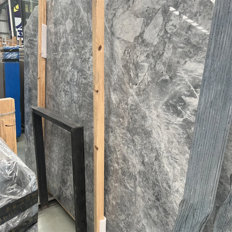 product luxury calacatta grey marble slab for hotel floor and wall tiles top quality grey marble book matched bathroom wall-3