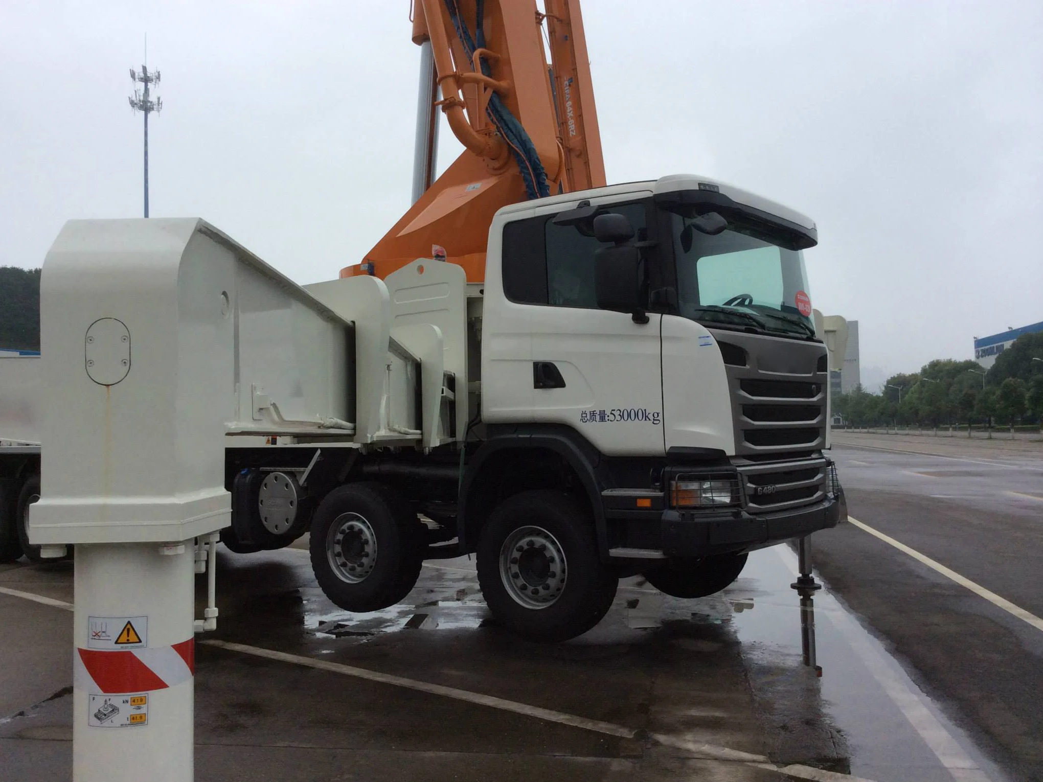 63m Truck Mounted Concrete Pump 63X-7RZ - High Efficiency