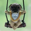Black framed glasses pug