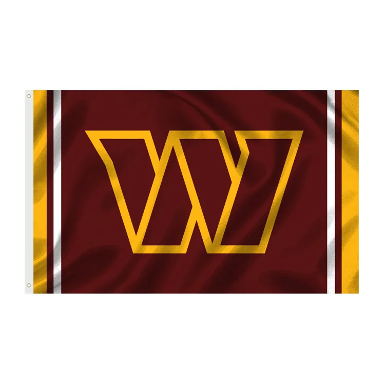 Custom Design All 32 Team 3x5FT Football NFL Sports Flags Washington Commanders Flag With Stars and Stripes