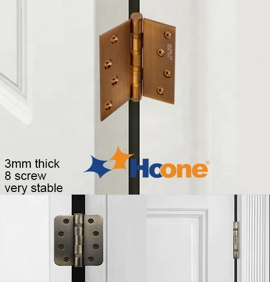 Hoone Heavy Duty Industrial Aluminium Folding Door Hinge Stainless Steel Silver Gold Black Ball