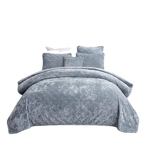 300 GSM Polyester Filling Cotton Velvet Quilt Home Decor Bedspread