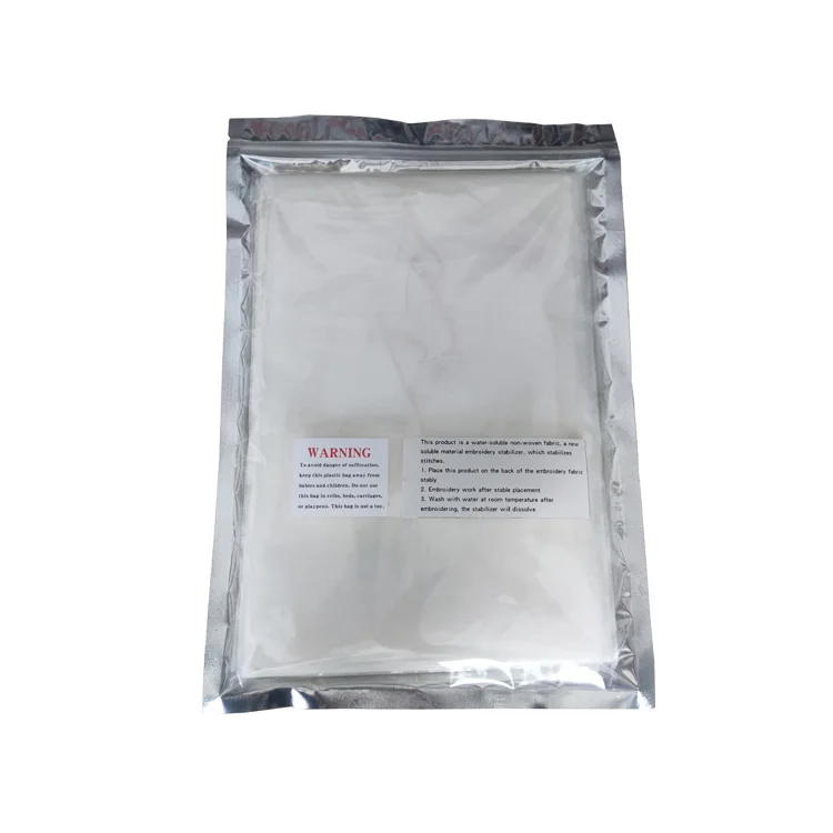 xingyan fusible embroidery stabilizer water soluble