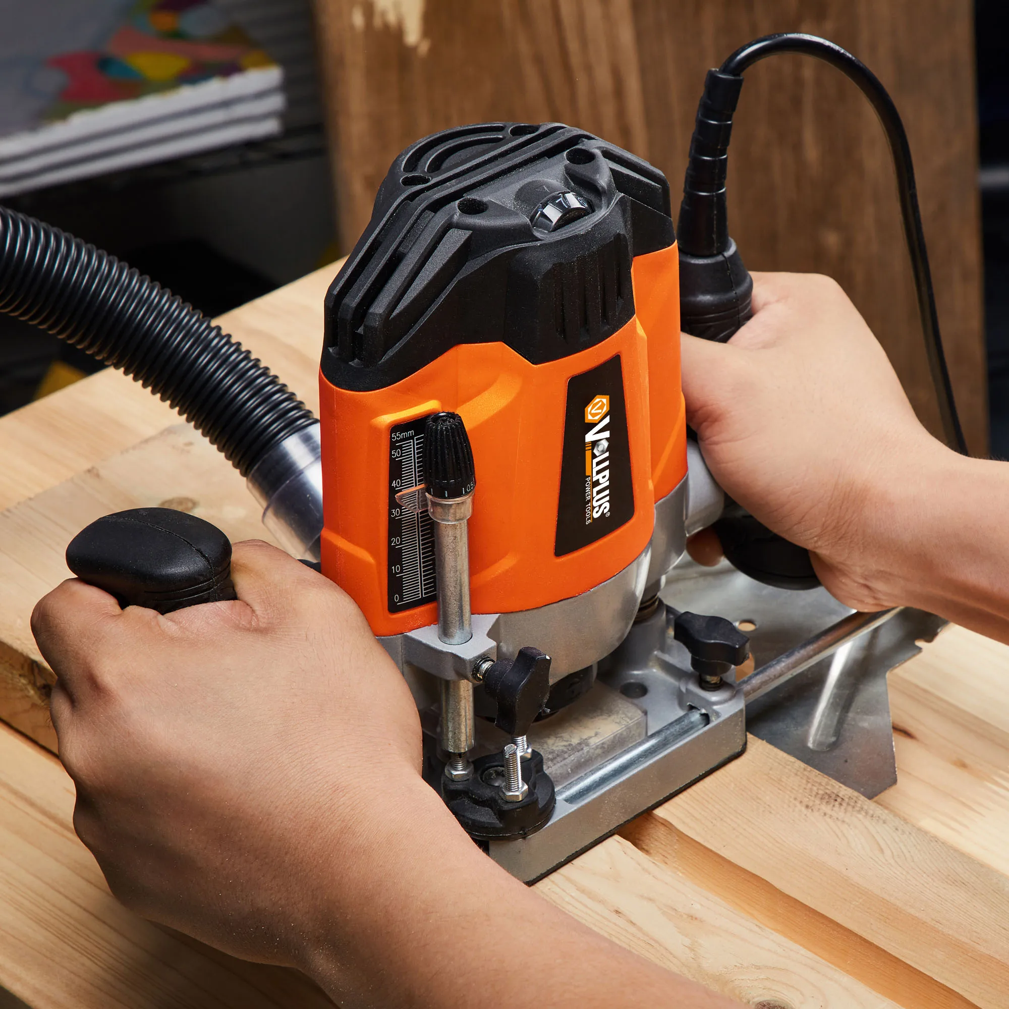 1200w 6/8mm Electric Wood Router Vper1023 Vollplus Buy Electric Router,Woodworking Machinery