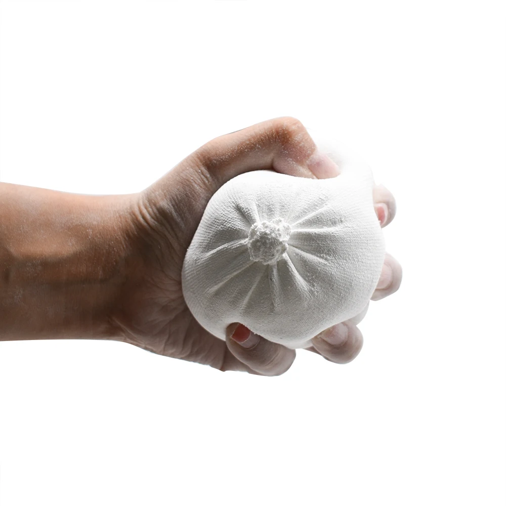 White Powder Sports Grip Refillable No Slip Lifting Gym Chalk Ball For