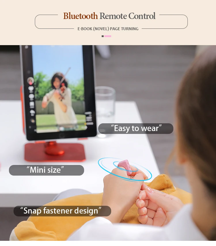 Tik Tok Bluetooth Remote Control Bluetooth Page Turner Cell Phone