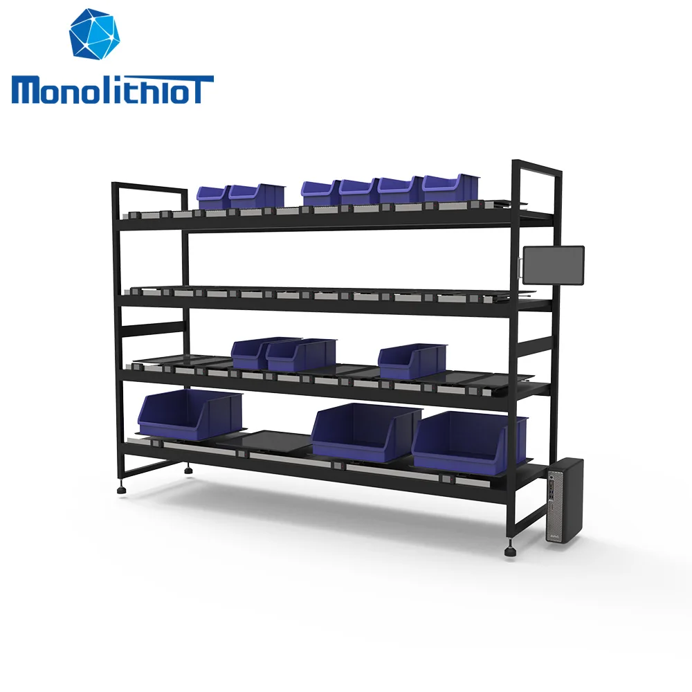 MonolithIoT Automatic Inventory Counting Management WMS System Smart Shelves for Fasteners Material Management