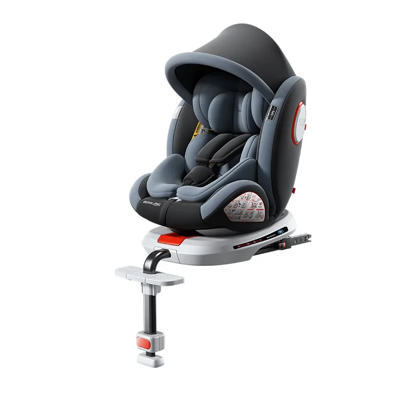 Child safety seat support leg artifact portable car 360 degree rotation simple portable seat baby universal model