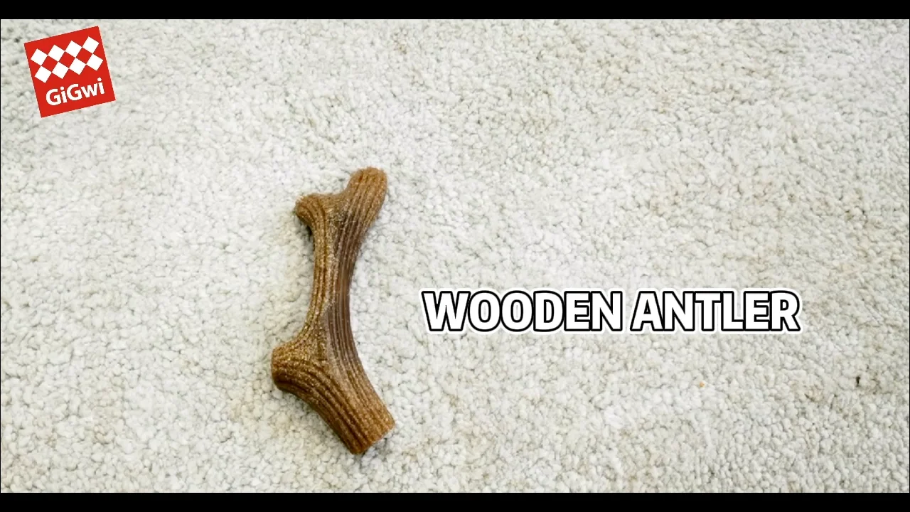 Durable Pet Dog Teeth Cleaning Wood Chew Chewing Toothbrush Toys Deer