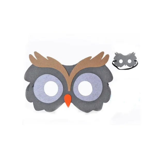 WOLF FELT FACE MASK WOLF MASK DRESS up COSTUME PRETEND PLAY KIDS MASK