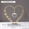Ornamento a sfera di cristallo ghirlanda-a forma di cuore