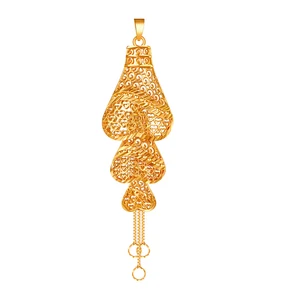Ms Fashion 24k Gold Plated Three Male Charm Pendant Necklace