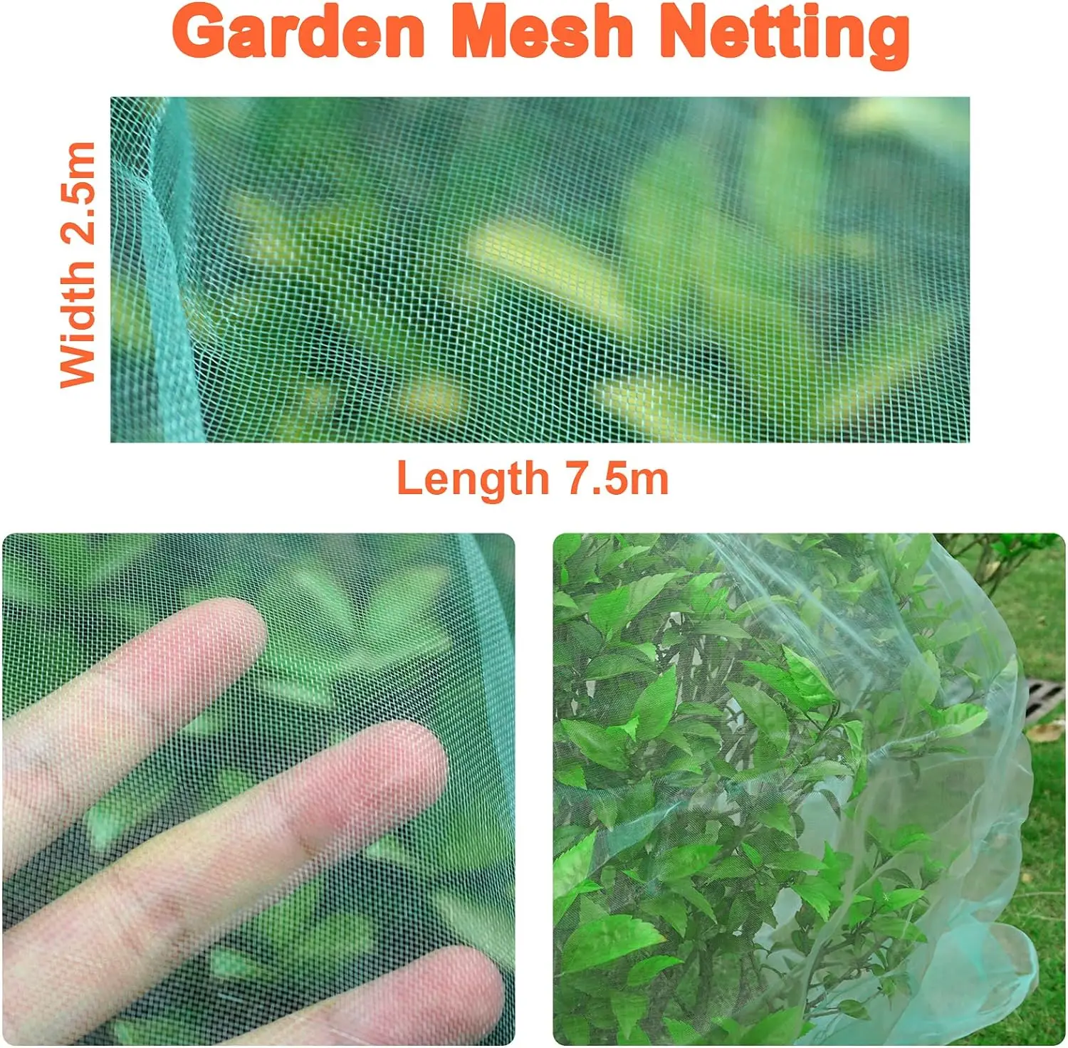 Garden Netting Mesh Netting Vegetable Plant Protect Cover Grow Tunnel
