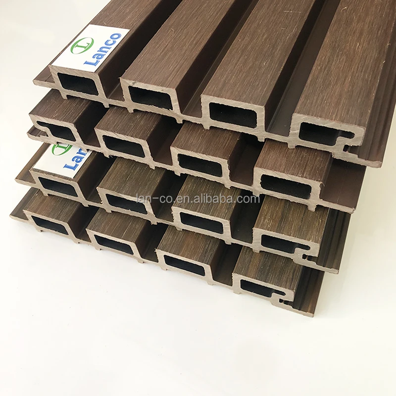 Exterior Decoration Co Extrusion Wooden Plastic Composite 3D WPC Wall Panel