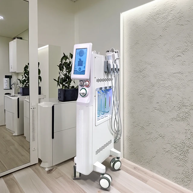 Dermabrasion Hydro Machine Beauty Facial Cold Hammer H2O2 Bubble Clean Oxygen Bubble Skin Comprehensive Instrument
