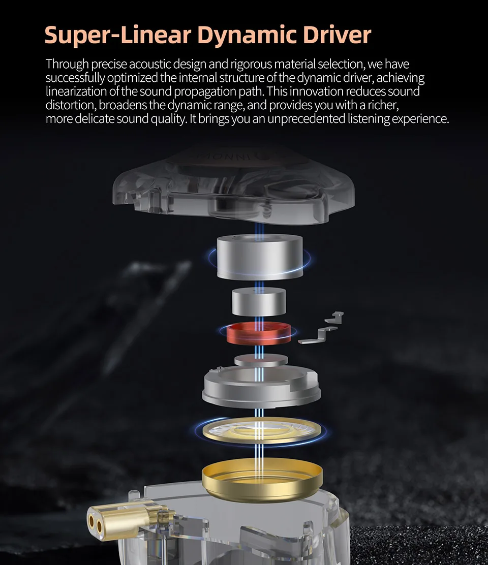 Original Kz Edx Pro X Headphone 3.5mm Wired Stereo Hifi Bass Music In