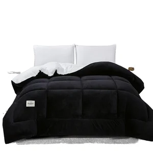 Single Winter Quilt for Dormitory Bedding King Size Soft and Washable Microfiber with Printed Patchwork Pattern for Home Use