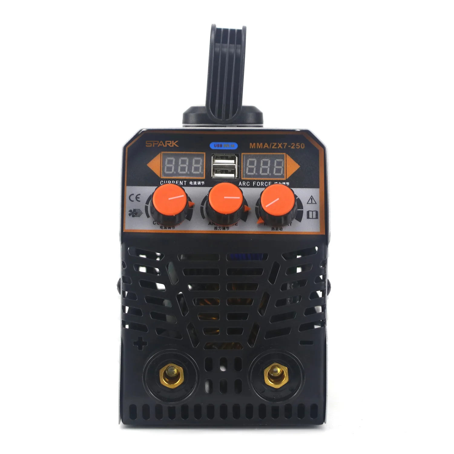 MMA/ZX7-250 Portable Arc Welder – Dual USB Display Welding Machine