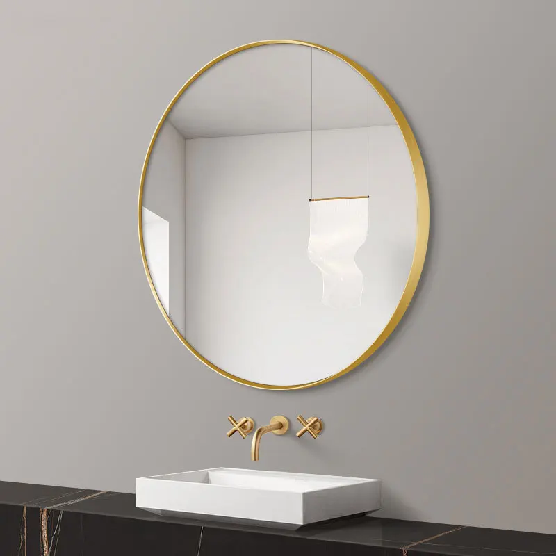 product custom color large wall mirrors home decor luxury framed mirror with mirror hanging hooks-2