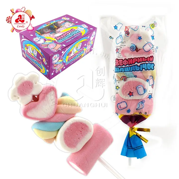 roll marshmallow lollipop