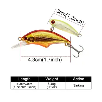 Cheery Sinking Fishing Lure 51.3mm 5.5g Minnow Sinking Isca Artificial Baits for Bass Perch Pike Trout Lure Good Quality – Minnow – view 4
