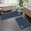 New generation diatomaceous earth bathroom mat - cat head brown