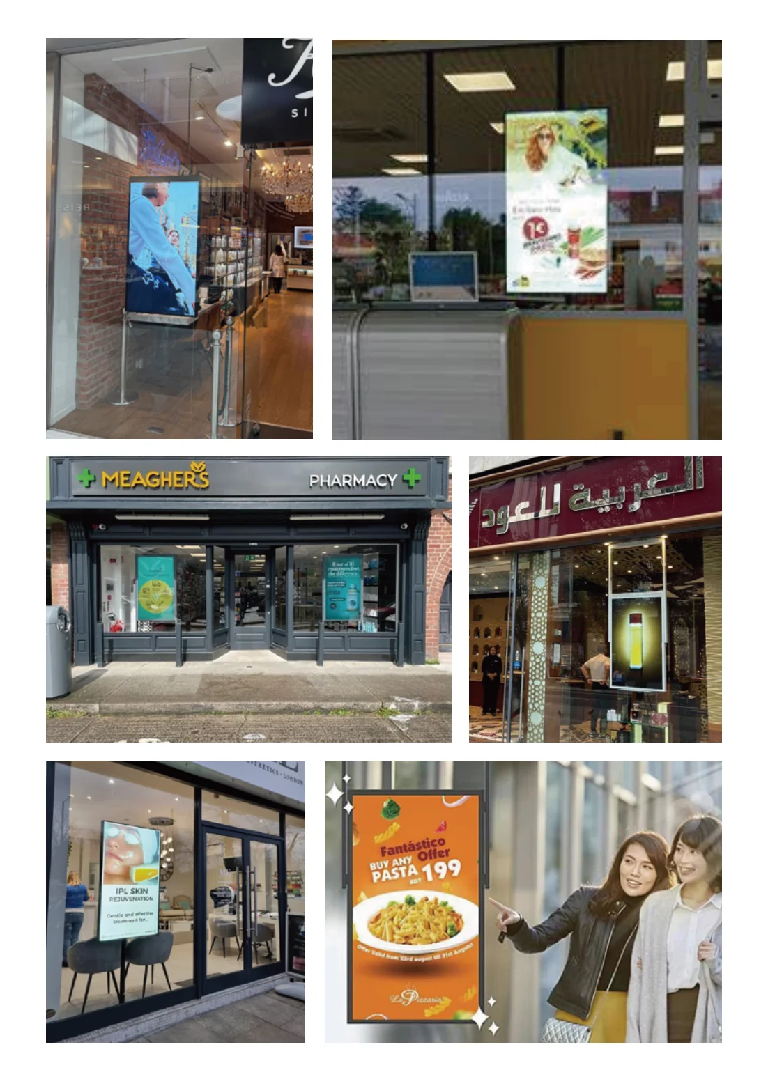 product lcd display 32 75 inch 2k4k  high brightness double sided shop window display  for shopping malls and retail stores customizable-10