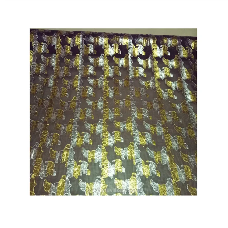 Organic Somali Dirac Silk Brocade Fabric with Metallic Jacquard Lurex for Girls' Dresses Weddings Costumes