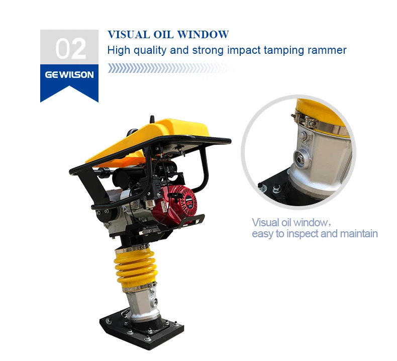 Optional Engine Of Tamping Rammer Compaction Machinery Manufacturer Made In China