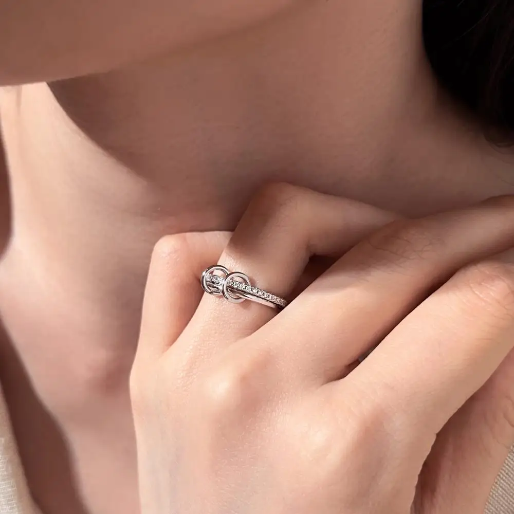 KAKODIY 925 Sterling Silver High End Boutique Jewelry for Women Ring Wedding Engagement Ring detail 7