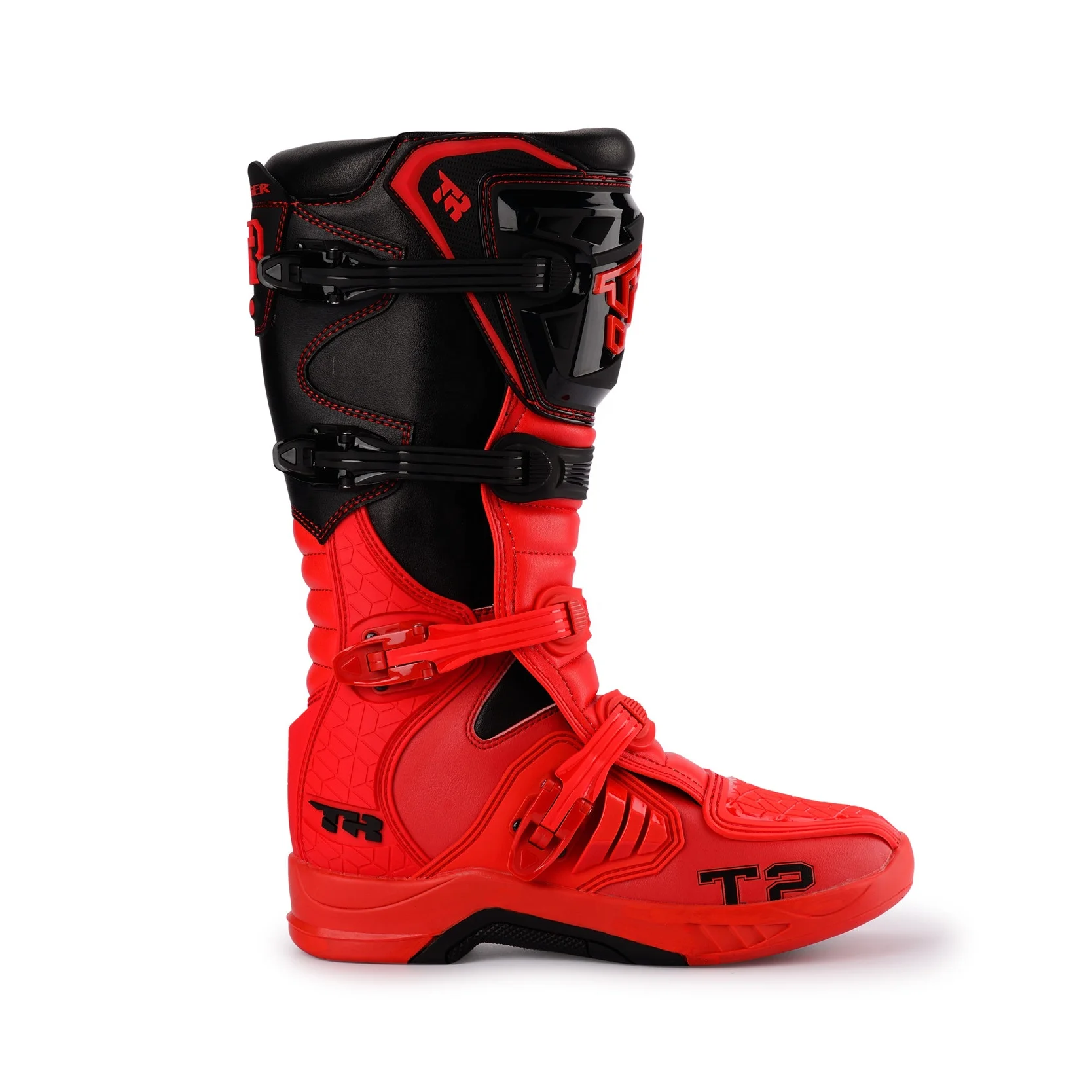TR Tiger T2 Men's Safety Motorcycle Riding Boots - Knee-High