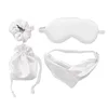 4-piece set-white storage bag-hair band-hair ring