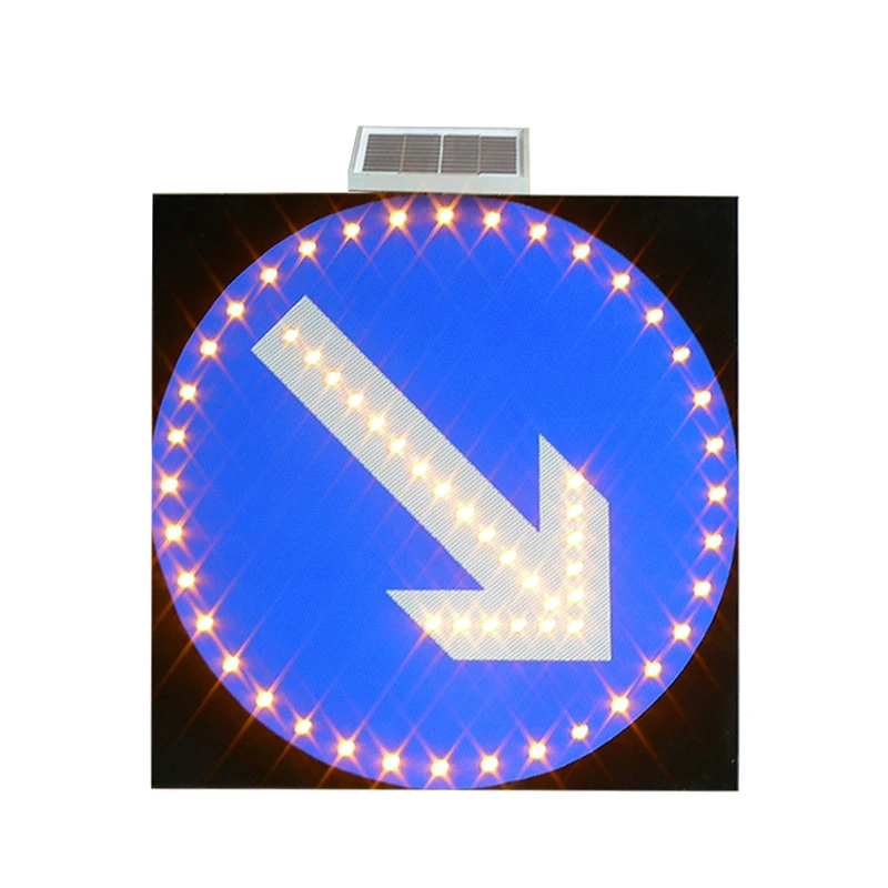 Hexagon Road Signs Traffic Sign With Lights Car Camera Traffic Sign