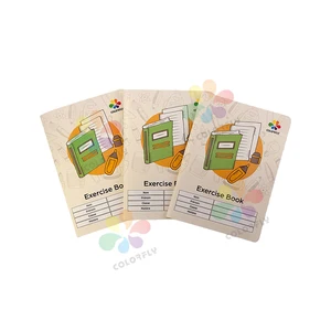 A4/A5 Size Custom Brand and Designs Ivory Paper Cover 100/200pages High Quality French Line School NoteBook Exercise Book