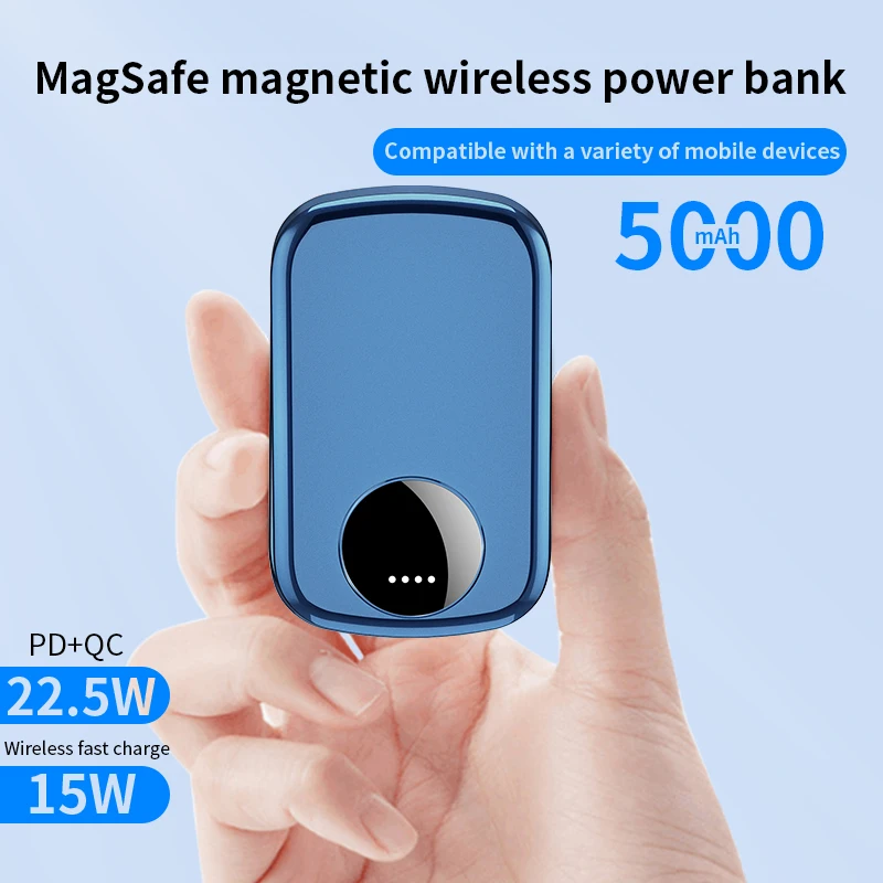 Рекламная оптовая продажа 98*60*14 мм OEM приветствуется портативное зарядное устройство для телефона Экологичное Быстрое беспроводное