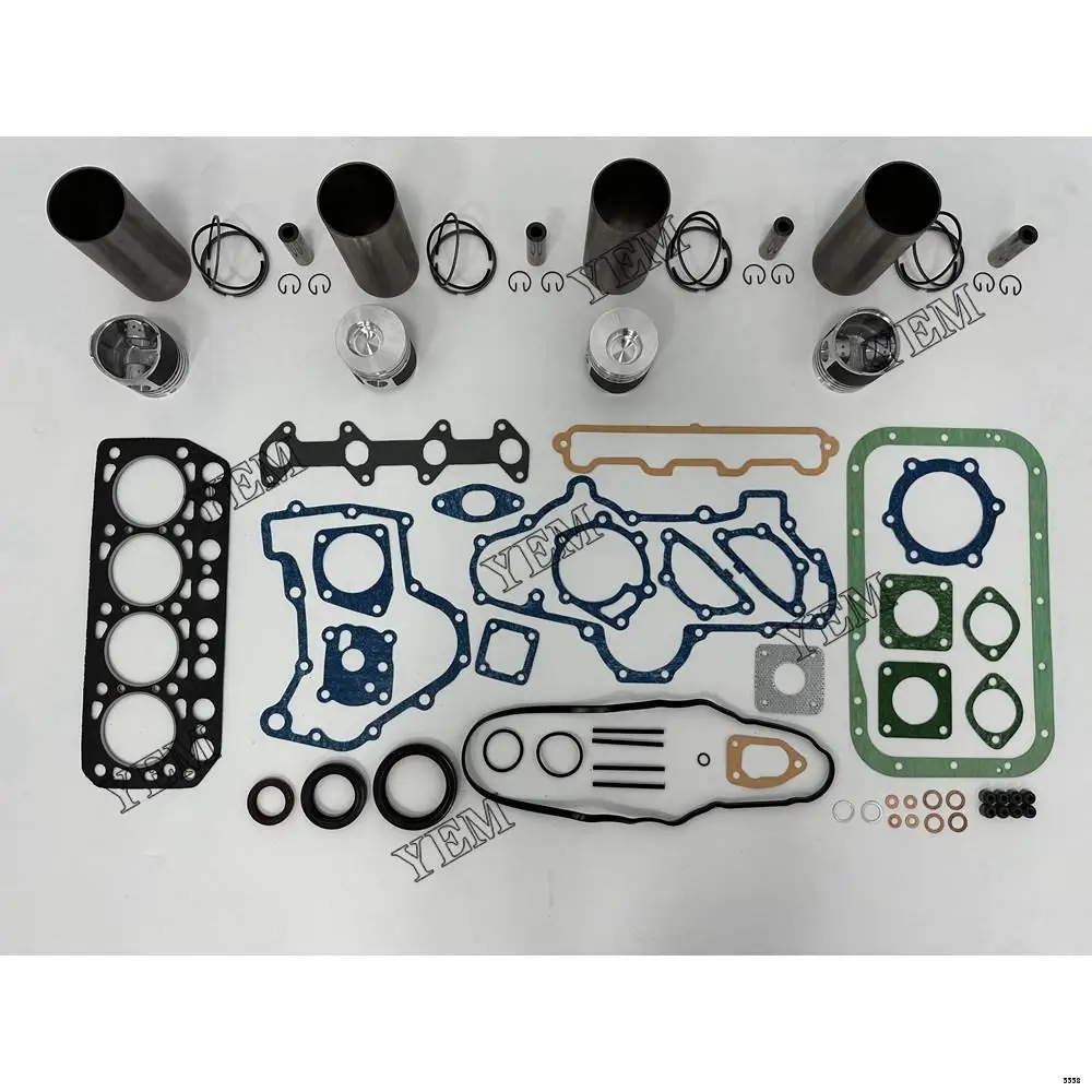 K4E Engine Rebuilding Kit With Cylinder Gaskets Piston Rings Liner for Mitsubishi