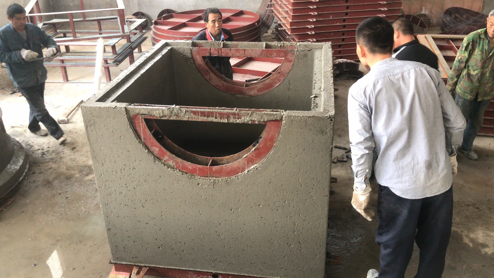 Precast Metal Steel Formwork Concrete Manhole Mold Well Ring Machine Making of Inspection Chamber Sewer Rises Former Production