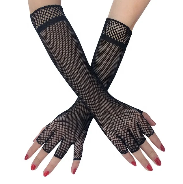 mesh gloves fingerless