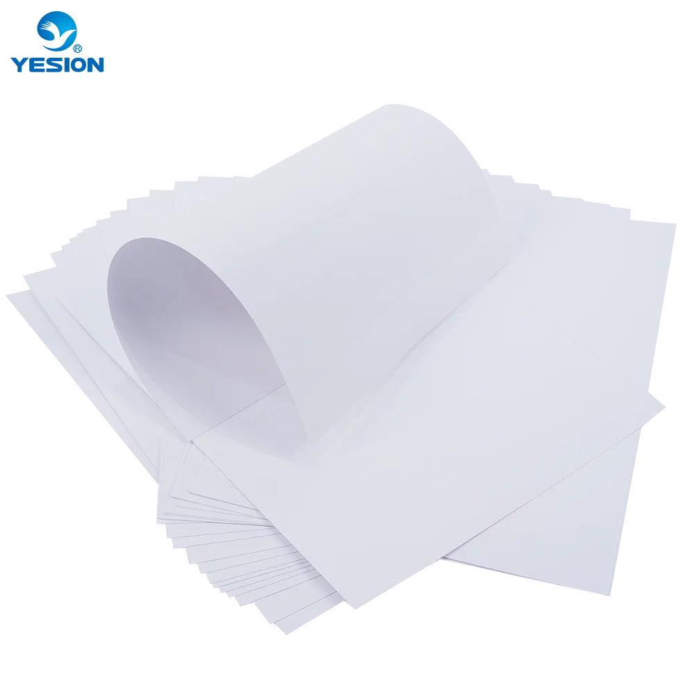 Yesion New Developed Sublimation White Vinyl A4 A3 Blank Adhesive Vinyl